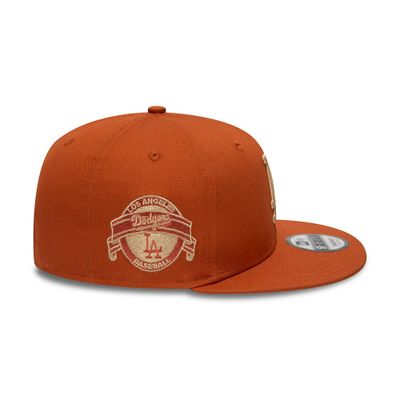 9fifty LA Dodgers Medium Brown Side Patch Snapback - New Era