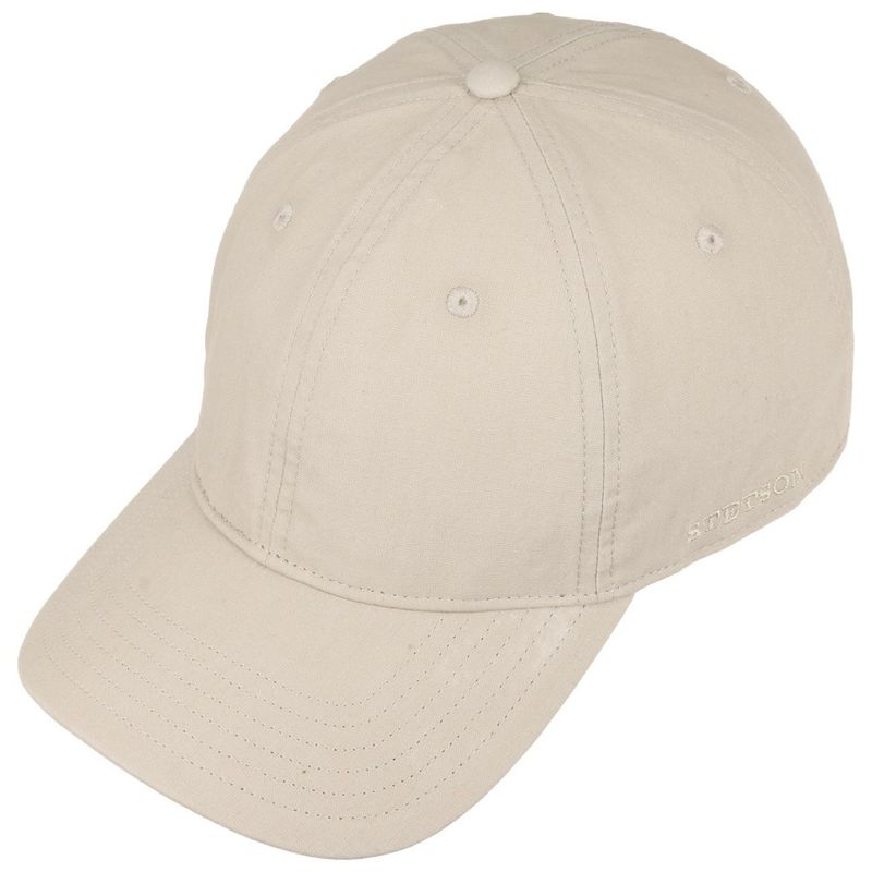 Baseball Cap Fitted Delave Organic Cotton Beige - Stetson