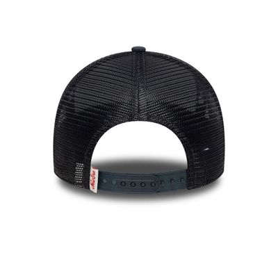 New Era Oval Canvas Distress Trucker Navy