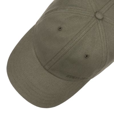 Brushed Twill Cotton Cap Olive - Stetson