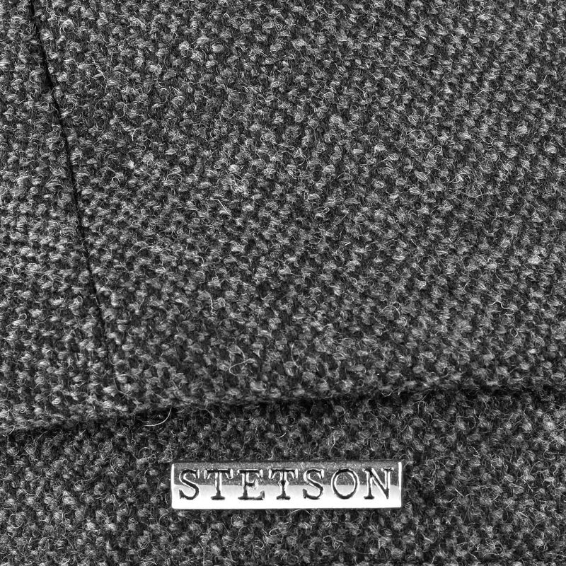 Hatteras Wool Mix Grey Flat Cap  - Stetson