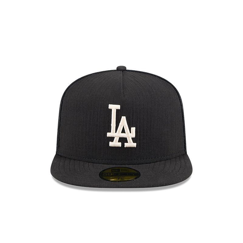 Los Angeles Dodgers MLB Black 59FIFTY A-Frame Fitted Cap - New Era