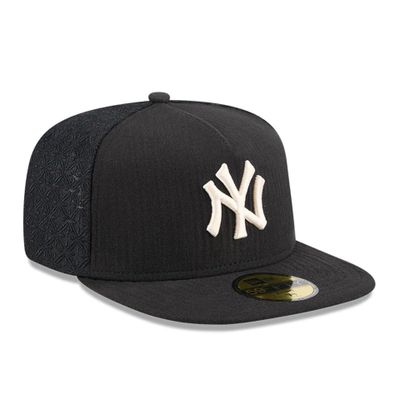 New York Yankees MLB Black 59FIFTY A-Frame Fitted Cap - New Era