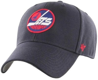 Winnipeg Jets Keps Vintage NHL MVP Navy Snapback - '47