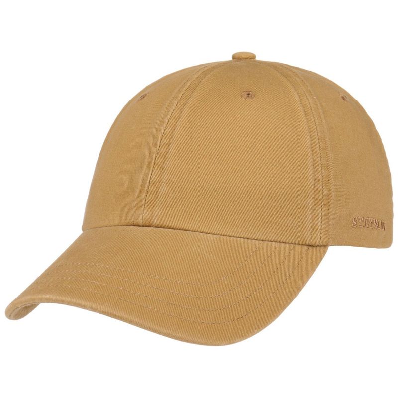 Rector Baseball Cap Cotton Light Brown - Stetson