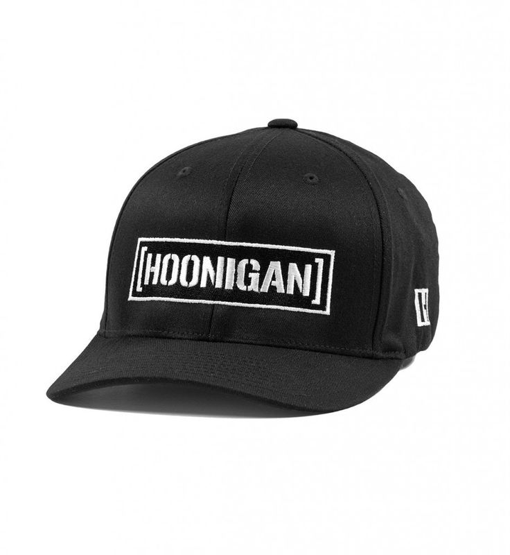 Censor Bar Curve Hat Black Flexfit - Hoonigan