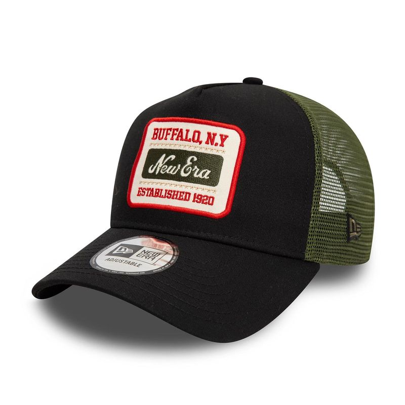 Patch Black 9FORTY A-Frame Trucker Adjustable Cap - New Era