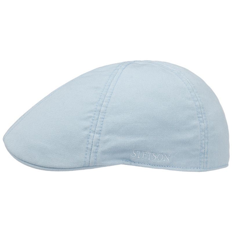 Texas Cotton Light Blue UV 40+ Gubbkeps/Flat Cap - Stetson