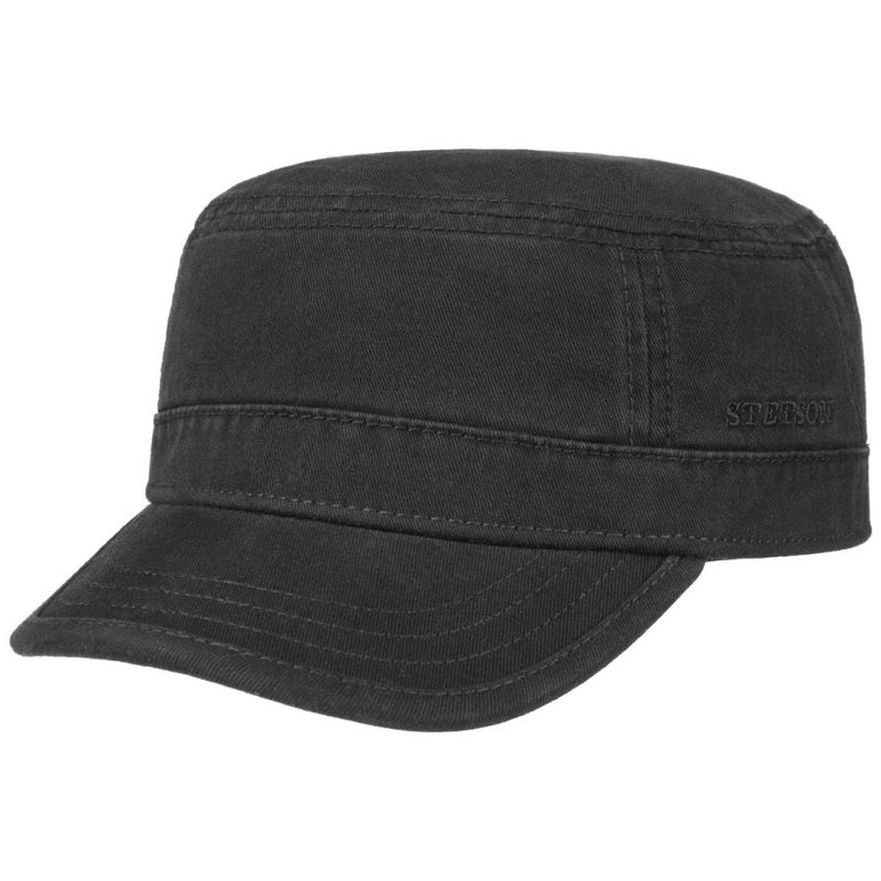 Army Cap Cotton Black - Stetson