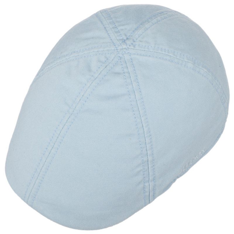 Texas Cotton Light Blue UV 40+ Gubbkeps/Flat Cap - Stetson