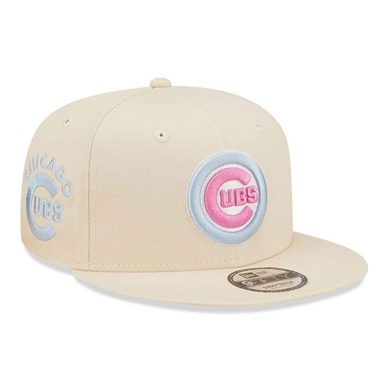 Chicago Cubs Side Patch Pastel Cream 9FIFTY Snapback Cap