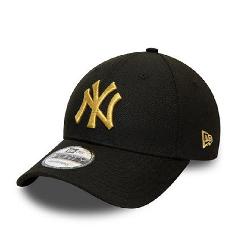 9forty New York Yankees POP Logo Black/Gold 60141921- New Era