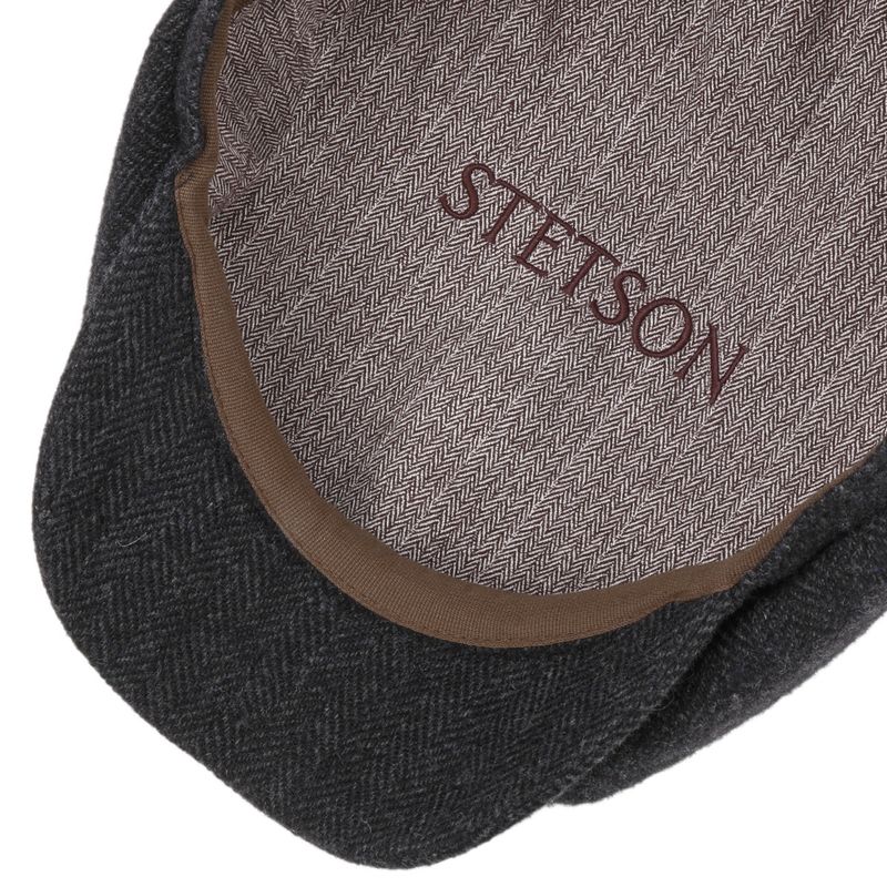 Hatteras Wool Herringbone Dark Grey Stetson