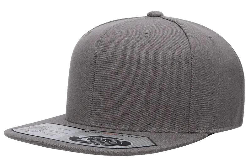 110 Fitted Snapback Dark Grey - Flexfit