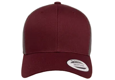 Retro Trucker 2-Tone Maroon /Grey-Yupoong