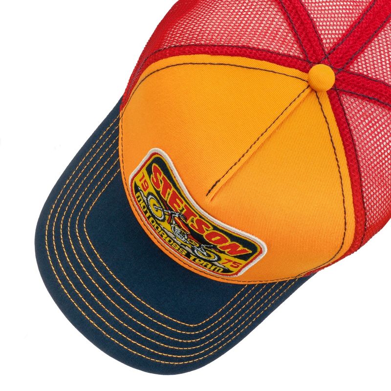 Trucker Cap Motocross Team Navy/Orange/Red- Stetson