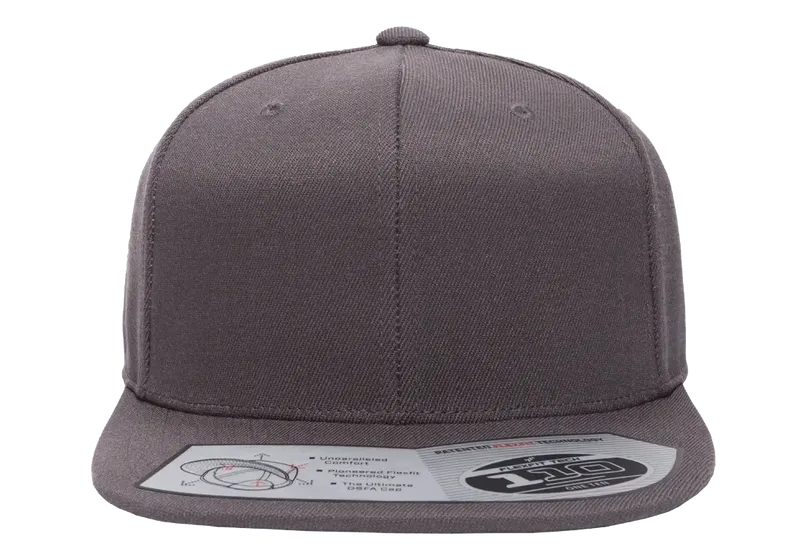 110 Fitted Snapback Dark Grey - Flexfit