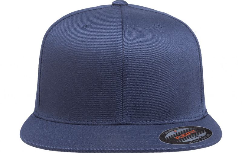 Flexfit Flat Brim Fitted Navy 6277FV - Flexfit