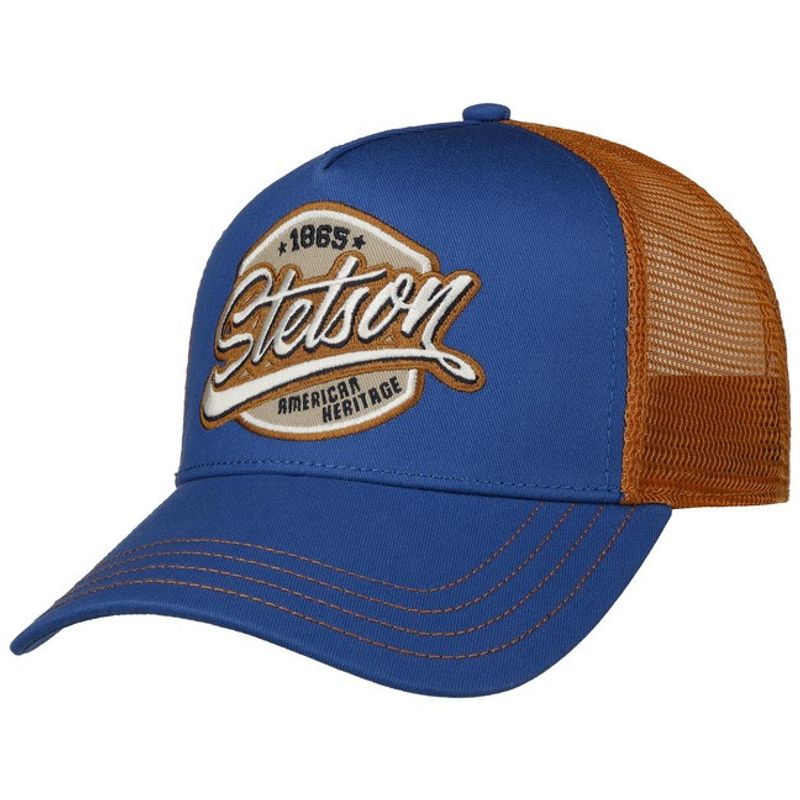 Stetson Classic Patch Trucker Blue Orange