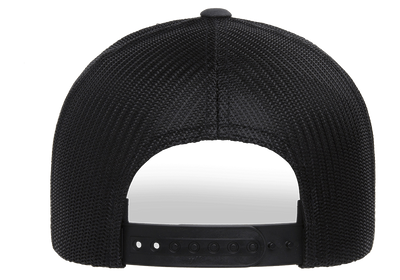 Trucker Keps Charcoal/Black Recycled Mesh 6606RT - Yupoong/Flexfit