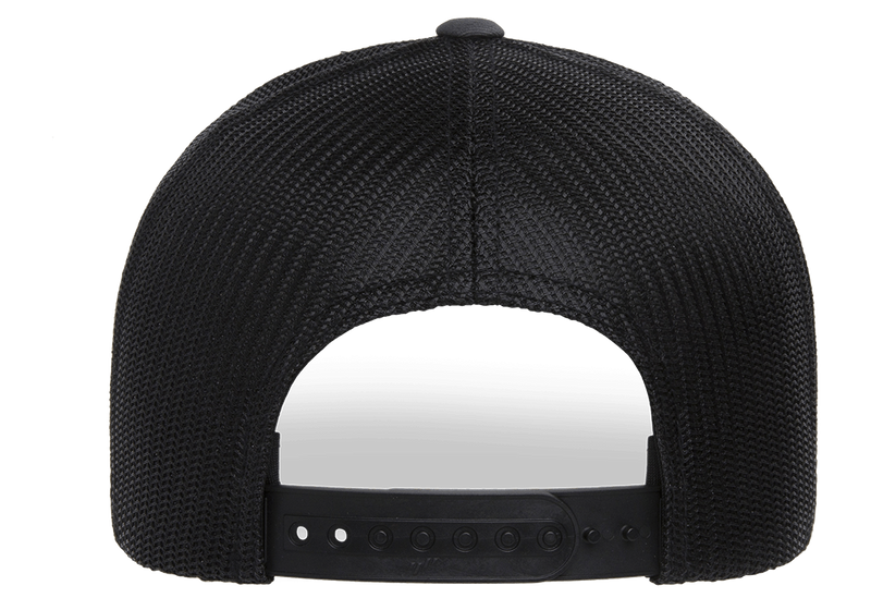 Trucker Keps Charcoal/Black Recycled Mesh 6606RT - Yupoong/Flexfit