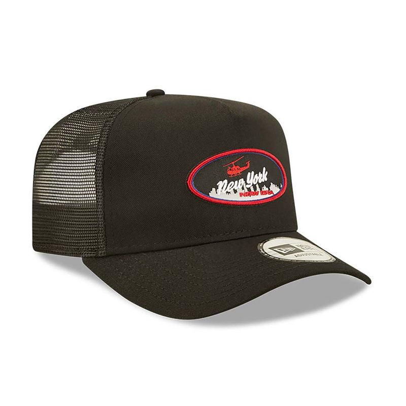 New Era New York State Black A-Frame Trucker - New Era