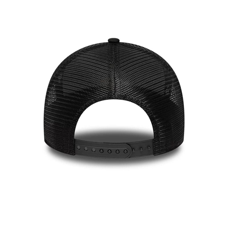 New Era Tonal Patch Black 9FORTY A-Frame Trucker Adjustable Cap