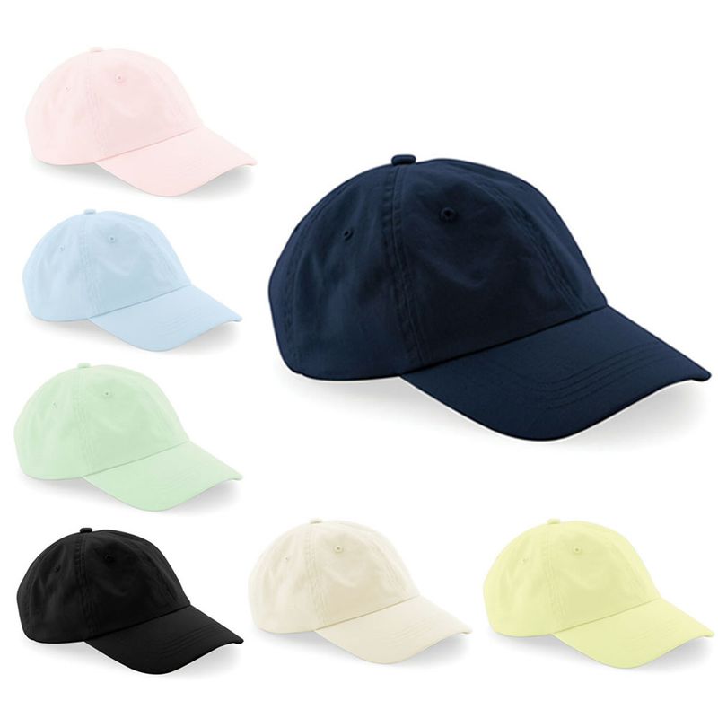 Low Profile 6 Panel Pastel Lemon Dad Cap - Beechfield