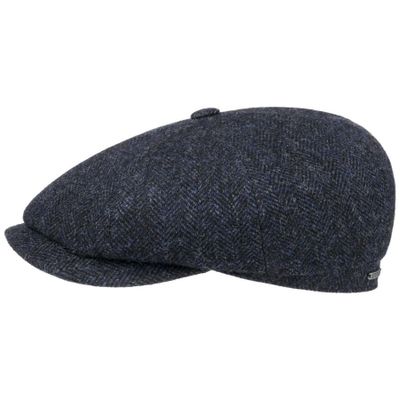 Hatteras Wool Herringbone Dark Navy Stetson