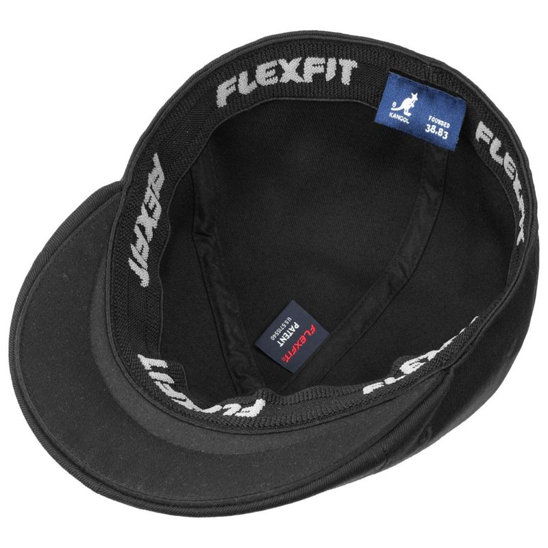 The Pattern Flexfit Flat Cap/Gubbkeps Black Plaid - Kangol