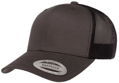 Retro Trucker 2-Tone Charcoal/Black-Yupoong