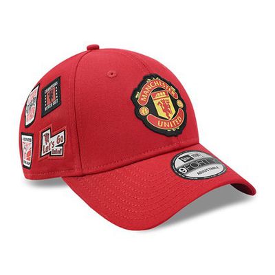 9forty Manchester United side patch keps i rött - New Era