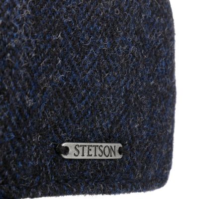 Baseball Cap Wool Herringbone Dark Blue Stetson