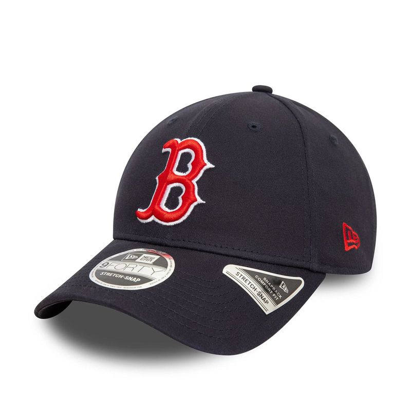 Boston Red Sox MLB Navy 9FORTY Stretch Snap Adjustable Cap - New Era