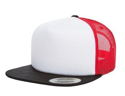 Foam Trucker keps Black/White/Red 6005FW - Yupoong - Fri frakt