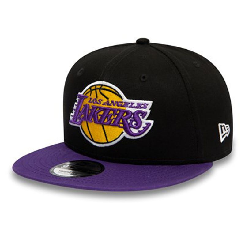 9fifty Los Angeles Lakers Logo Black  Snapback - New Era