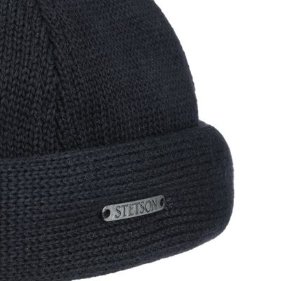 Docker Cotton Black Knit - Stetson