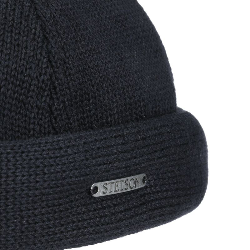 Docker Cotton Black Knit - Stetson