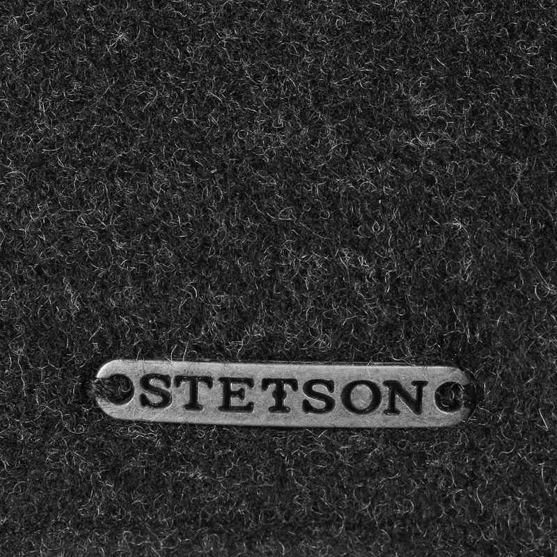 Baseball Cap Wool/Cashmere Ear Flaps Anthracite Stetson