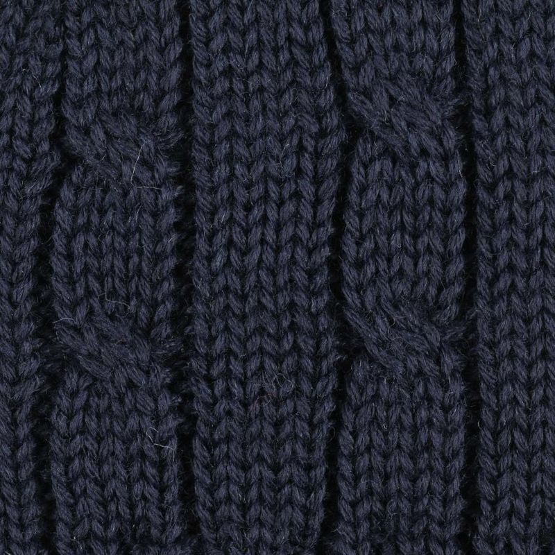 Georgia Cuff Knit Merino Wool Navy - Stetson