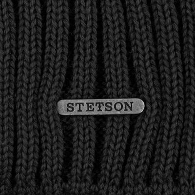 Georgia Cuff Knit Merino Wool Black- Stetson