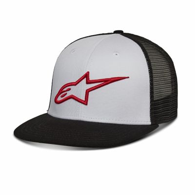 Corp MX White/Black Trucker Keps  - Alpinestars