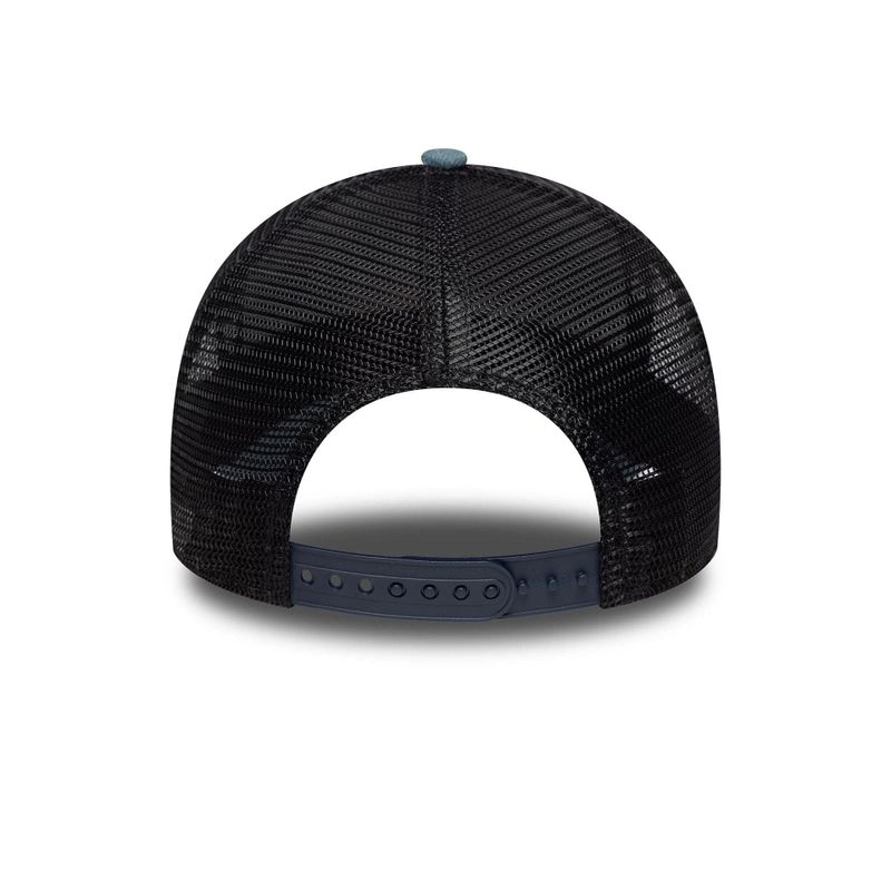 New Era Denim Patch Pastel Blue 9FORTY A-Frame Trucker Adjustable Cap