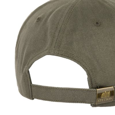 Brushed Twill Cotton Cap Olive - Stetson