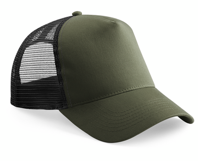 Junior Trucker Cap Olive/Black - Beechfield