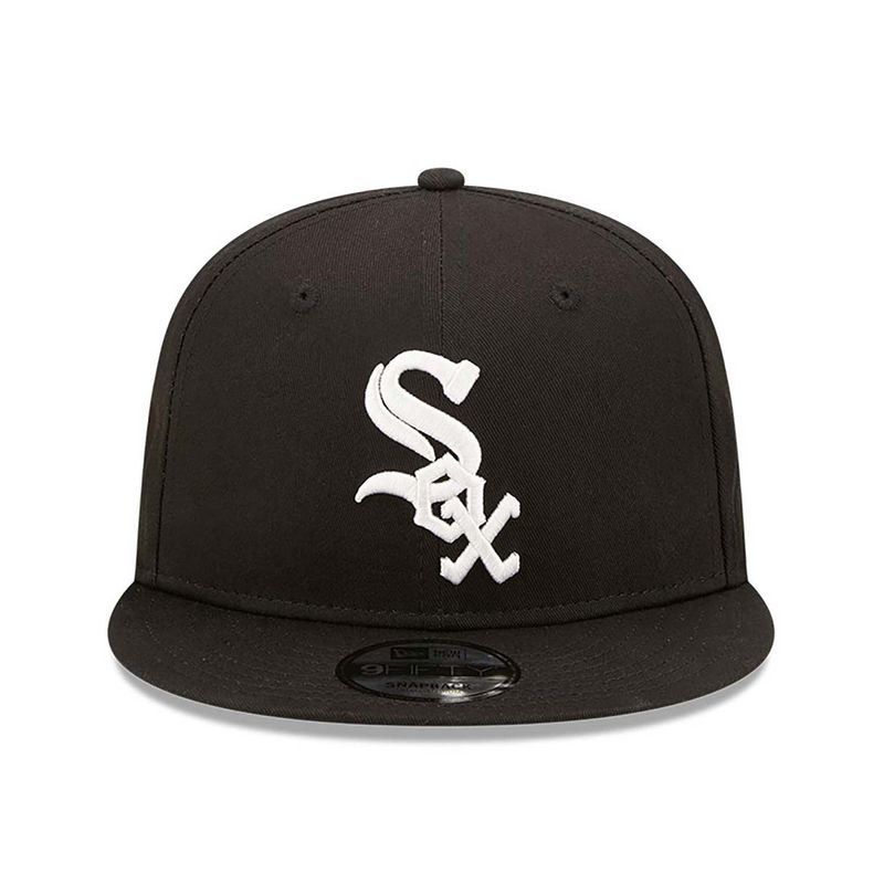 Chicago White Sox Side Patch TEAM Black 9FIFTY Snapback Cap