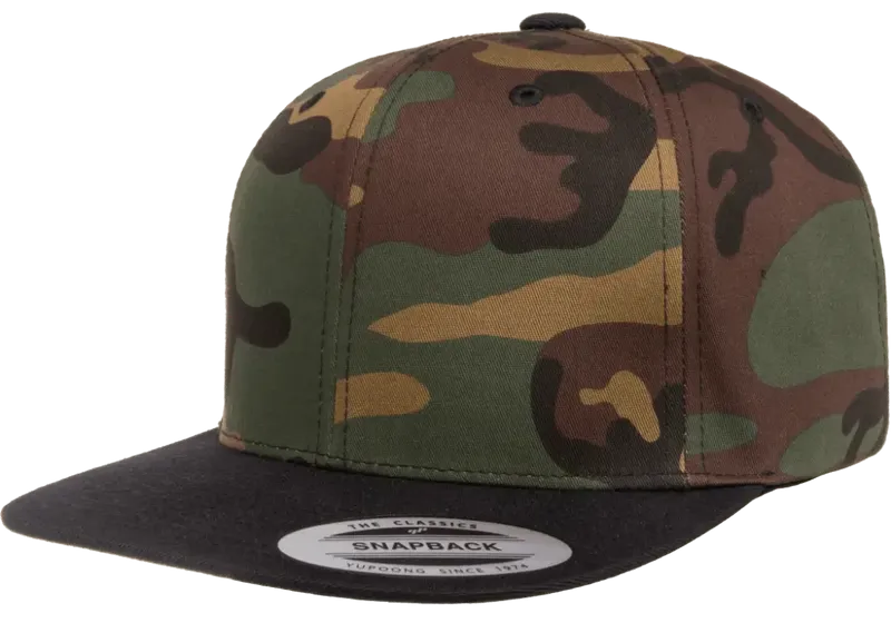 YP Classics® Premium Snapback Camo Cap - 2-tone - Yupoong