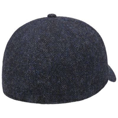 Baseball Cap Wool Herringbone Dark Navy - Stetson