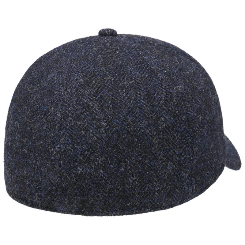 Baseball Cap Wool Herringbone Dark Navy - Stetson