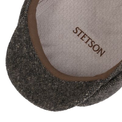Hatteras Wool Donegal Newsboy Black/Mud Cap - Stetson